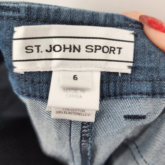 ST. JOHN SPORT Women's High Rise Boot Cut Jeans Size 6 - Picture 7 of 10